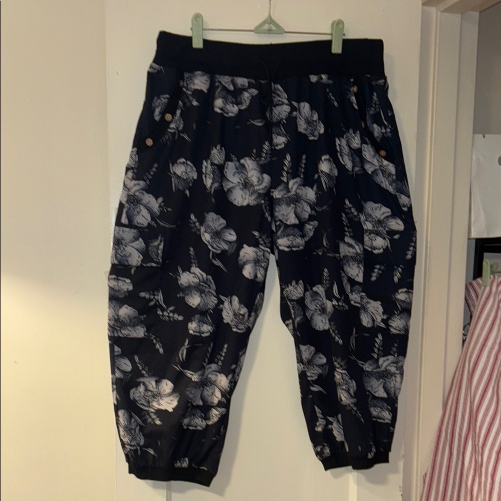 Floral Print Jogger Pants